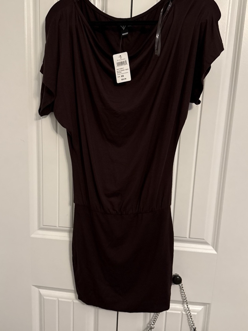Windsor Brown Mini Dress Size XS NWT
